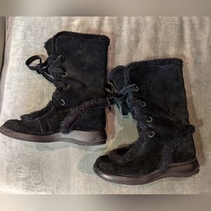 AEROSOLES Black Squishing Trip Winter Boots Size 6